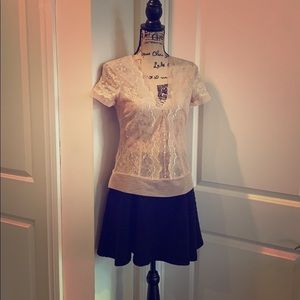 BCBG lace shirt